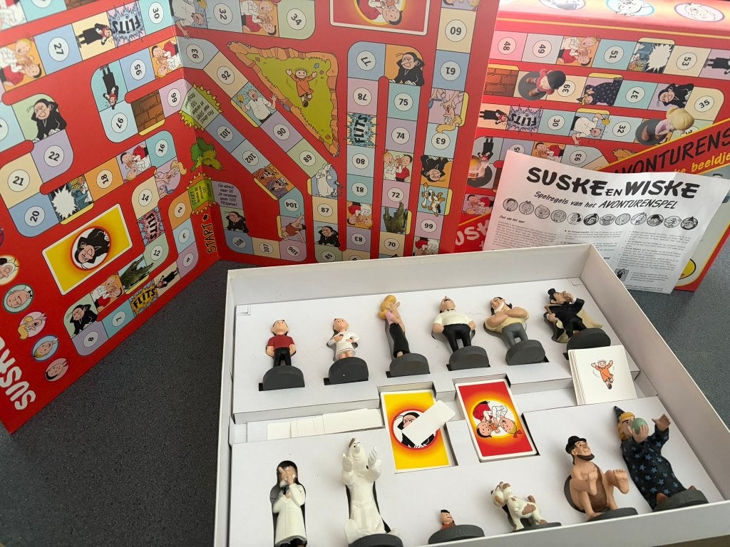 Suske en Wiske collectie incl. Suske en Wiske avonturenspel, Meerdere stripboeken, Ophalen of Verzenden, Gelezen, Willy Vandersteen