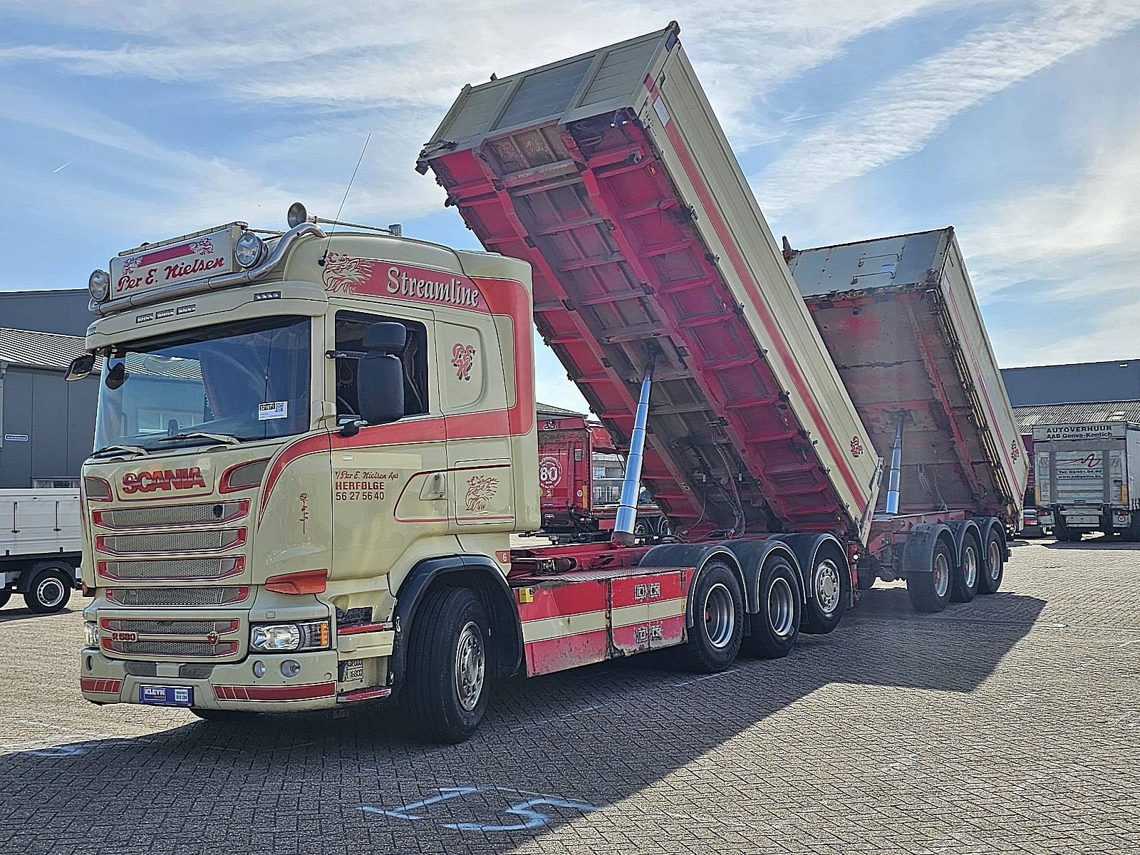 SCANIA R580 8x4 combi special, Automaat, Stoelverwarming, Euro 6, Leder
