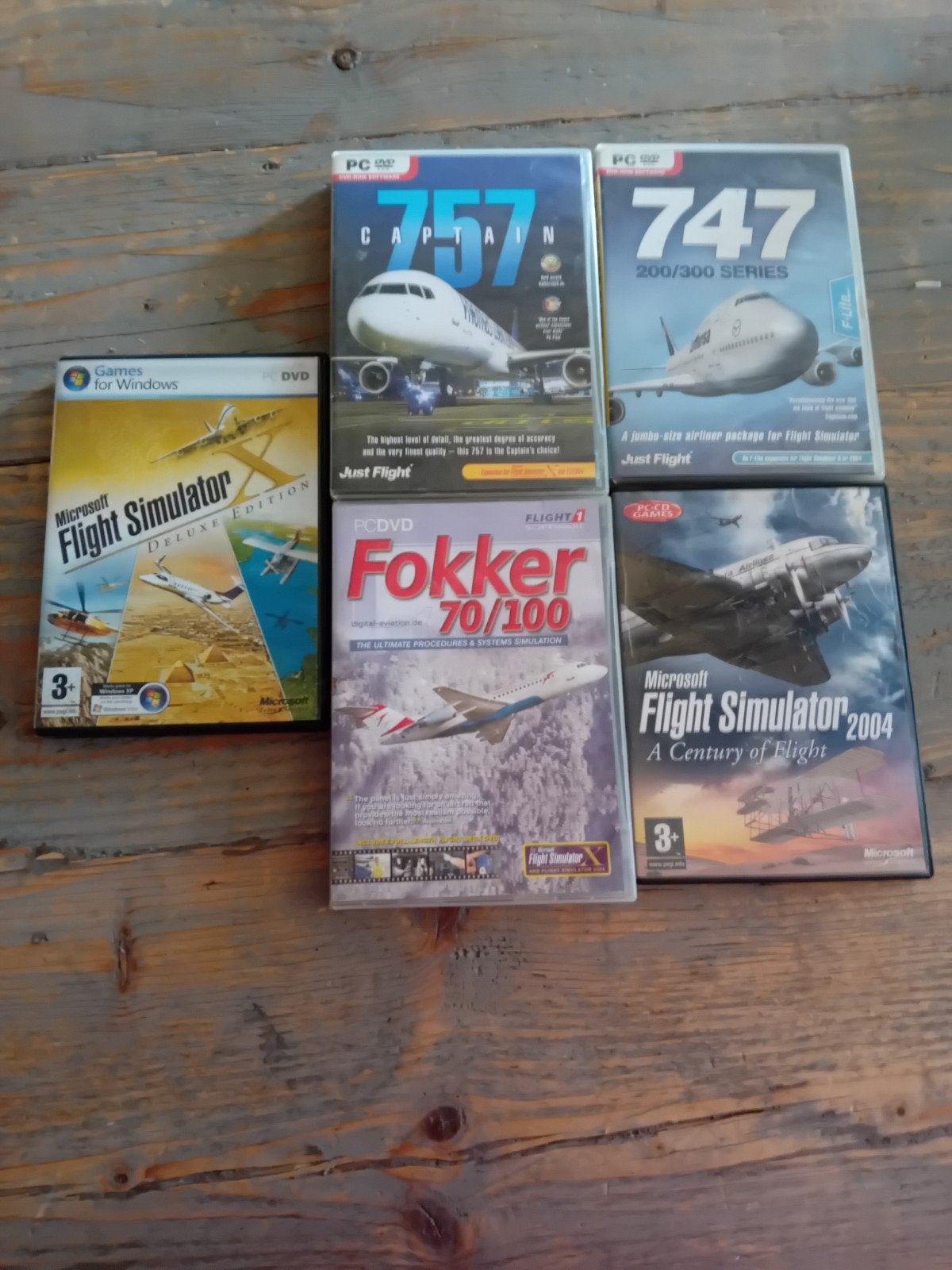 Vliegtuig Simulator Games PC - 4x compleet, 1x niet, Gebruikt, Vanaf 18 jaar, 1 speler, Ophalen of Verzenden