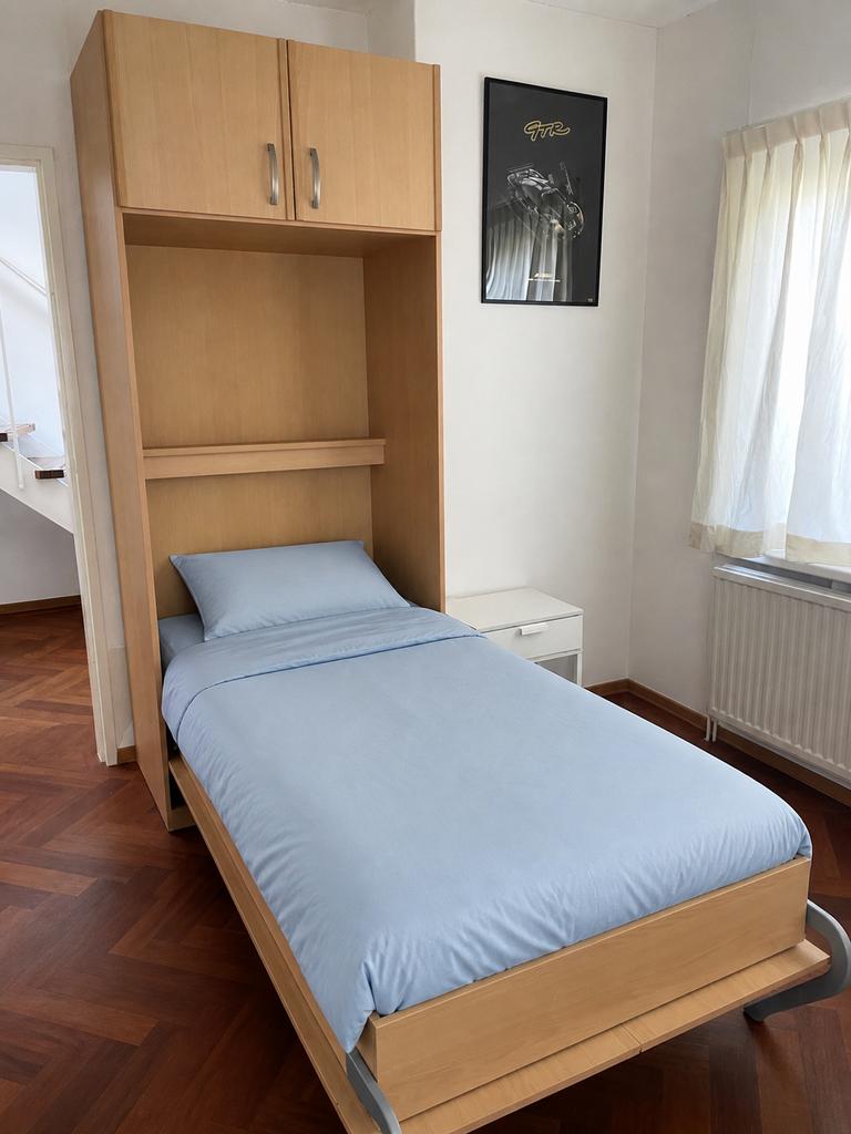 Praktische Bedkast / Opklapbed (99x227x58) incl. matras, Ophalen, Gebruikt, Eenpersoons, 190 cm of minder