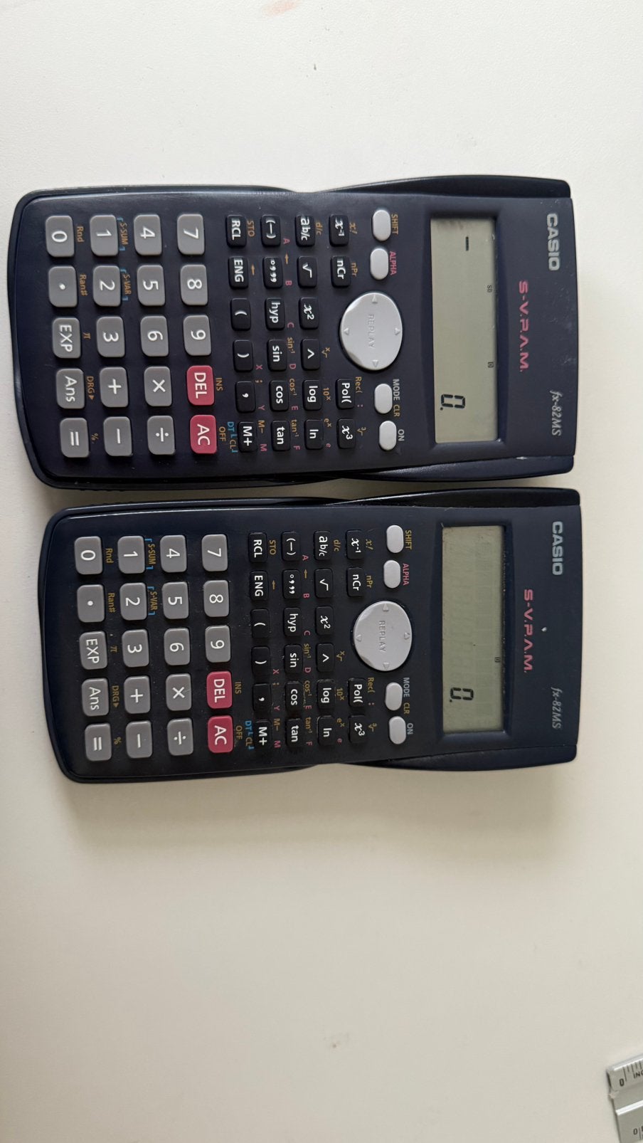 2x Casio fx-82MS wetenschappelijke rekenmachine, Ophalen of Verzenden, Gebruikt