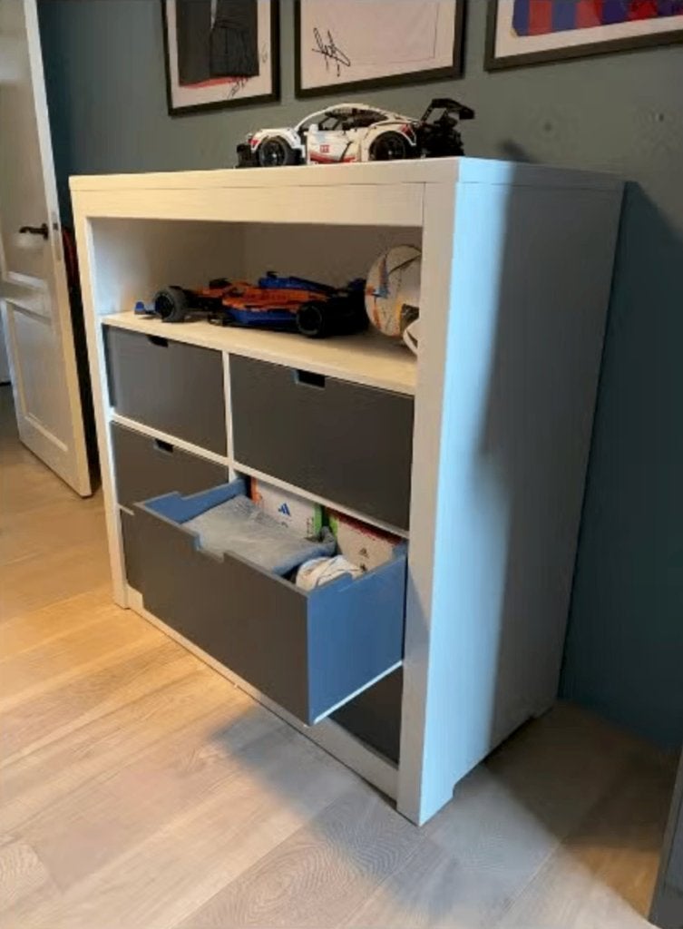 Bopita ladekast met 6 laden en open vak - 118x53x120 cm, Ophalen, Gebruikt, 100 tot 150 cm, 5 laden of meer