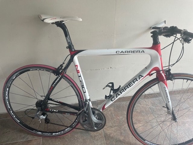 carrera carbon race fiets recht stuur!, 28 inch, Carbon, Zo goed als nieuw, 57 tot 61 cm