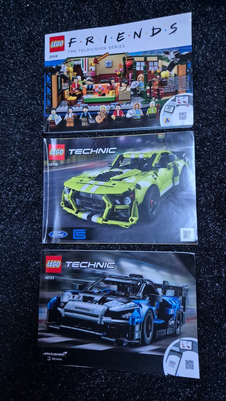LEGO boekjes FRIENDS 21319 Technic Ford 42138, McLaren 42123, Ophalen, Lego, Overige typen, Zo goed als nieuw
