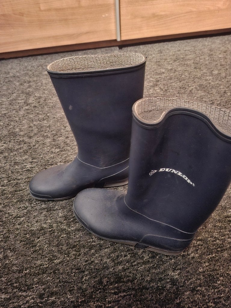 Dunlop regenlaarzen maat 34, Kinderen en Baby's, Ophalen, Gebruikt, Jongen of Meisje, Laarzen