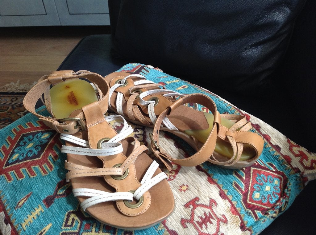 schoenen IBIZA sandalen 42, Beige, Zo goed als nieuw, Sandalen of Muiltjes, Ophalen of Verzenden