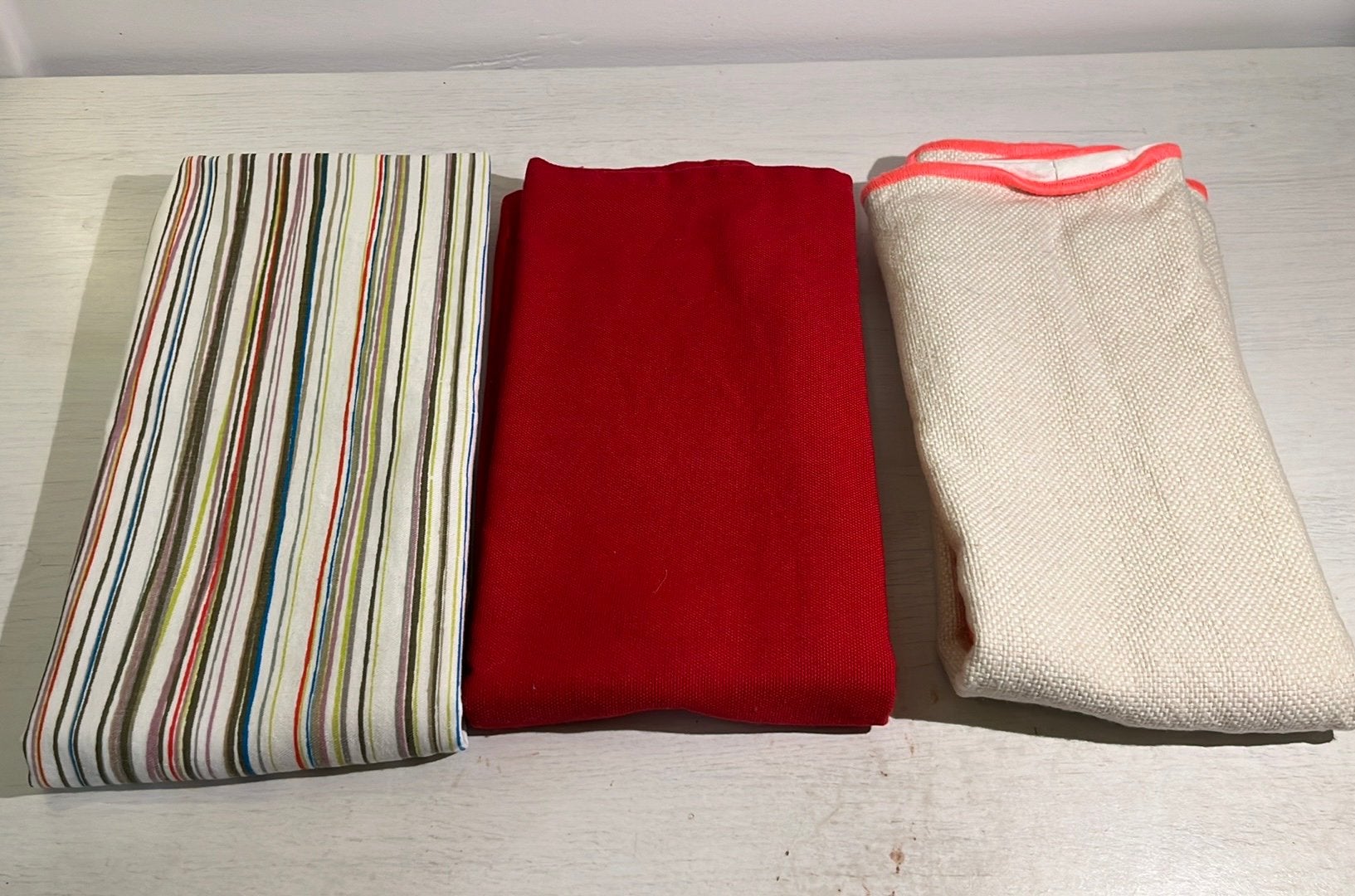 3 kussen hoesjes, Huis en Inrichting, Woonaccessoires | Kussens, Ophalen, Gebruikt, Vierkant, Overige typen