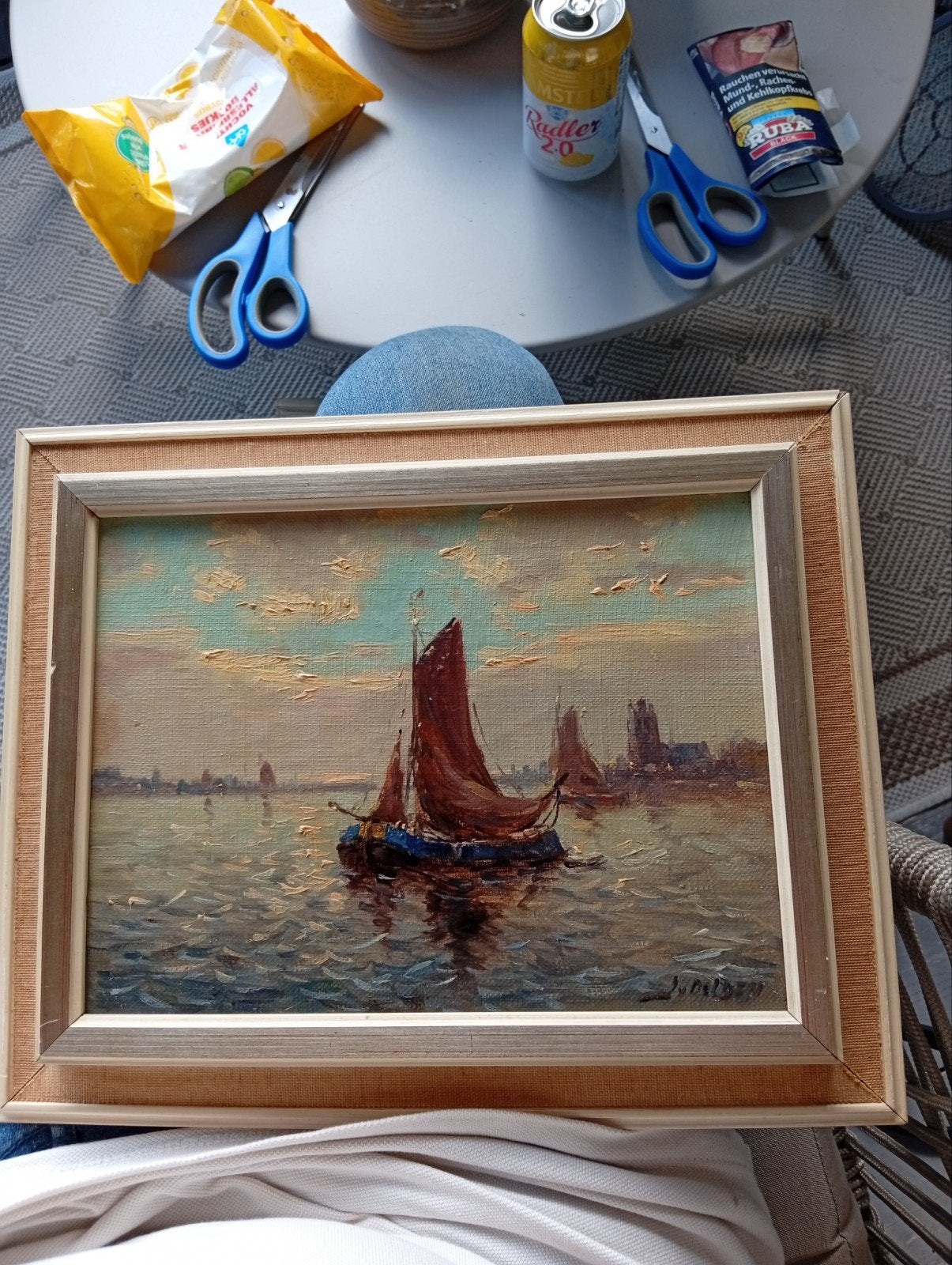 Maritiem schilderij van J. van Delden (1882-1947), Antiek en Kunst, Ophalen of Verzenden
