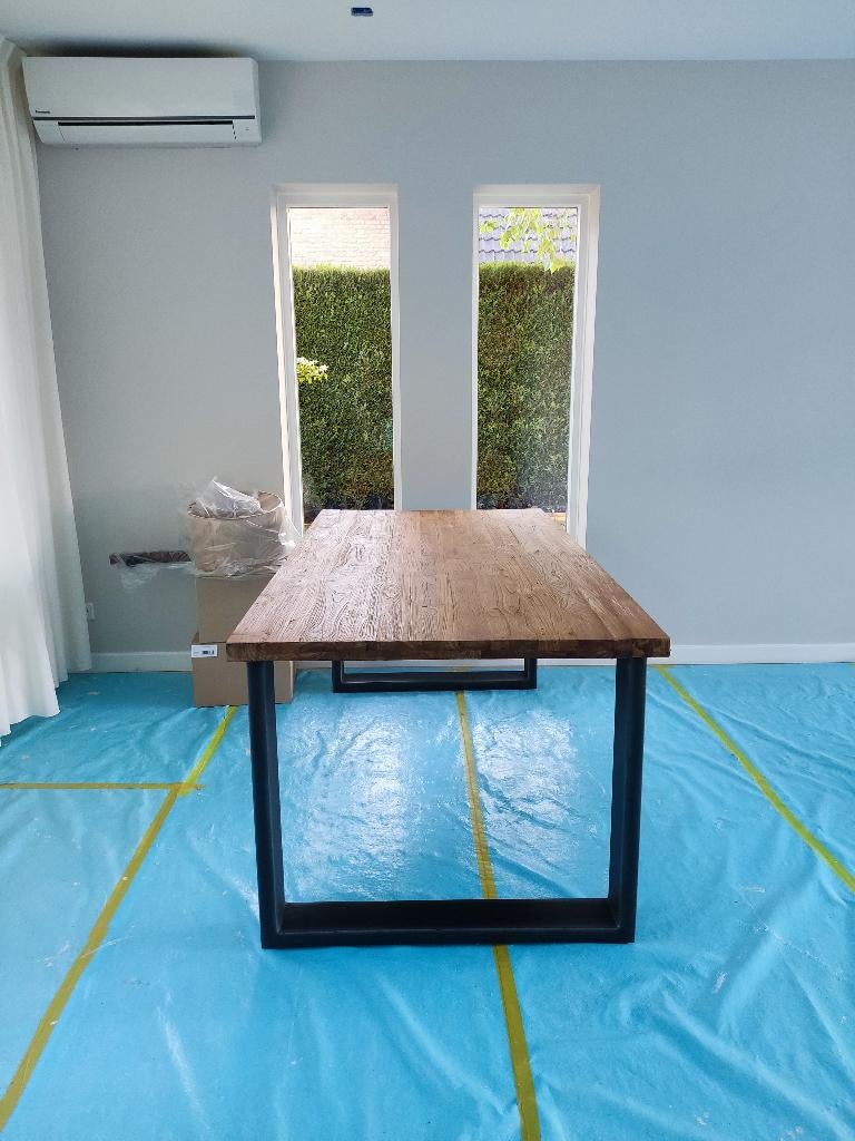 Eettafel Landelijk, Huis en Inrichting, Tafels | Eettafels, Ophalen, 50 tot 100 cm, Zo goed als nieuw, Vijf personen of meer