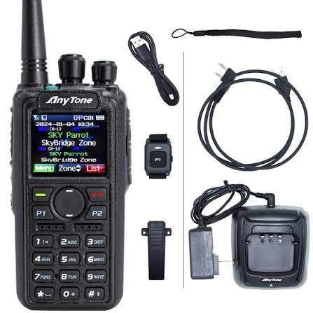 AnyTone DMR Portofoon AT-D878UV1 Plus, Ophalen of Verzenden, Gebruikt, 5 tot 15 km, Portofoon of Walkie-talkie