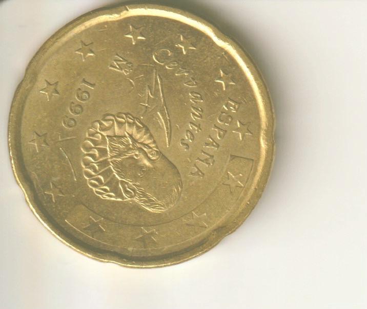 20 cent 1999 spanje, Verzenden, Spanje, 20 cent