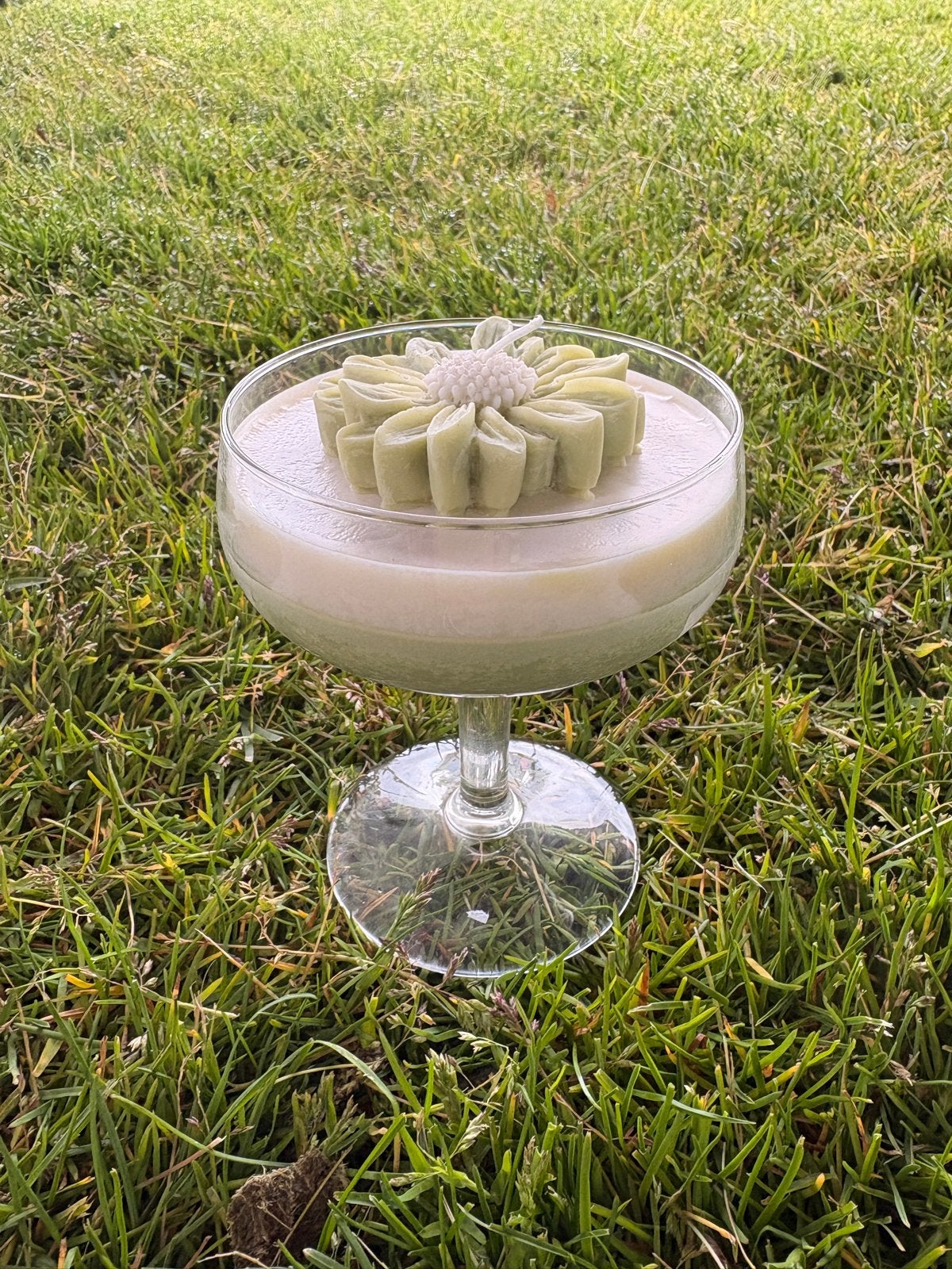Handgemaakte Cocktail Margriet Kaars, Nieuw, Ophalen of Verzenden, Glas, Kaars