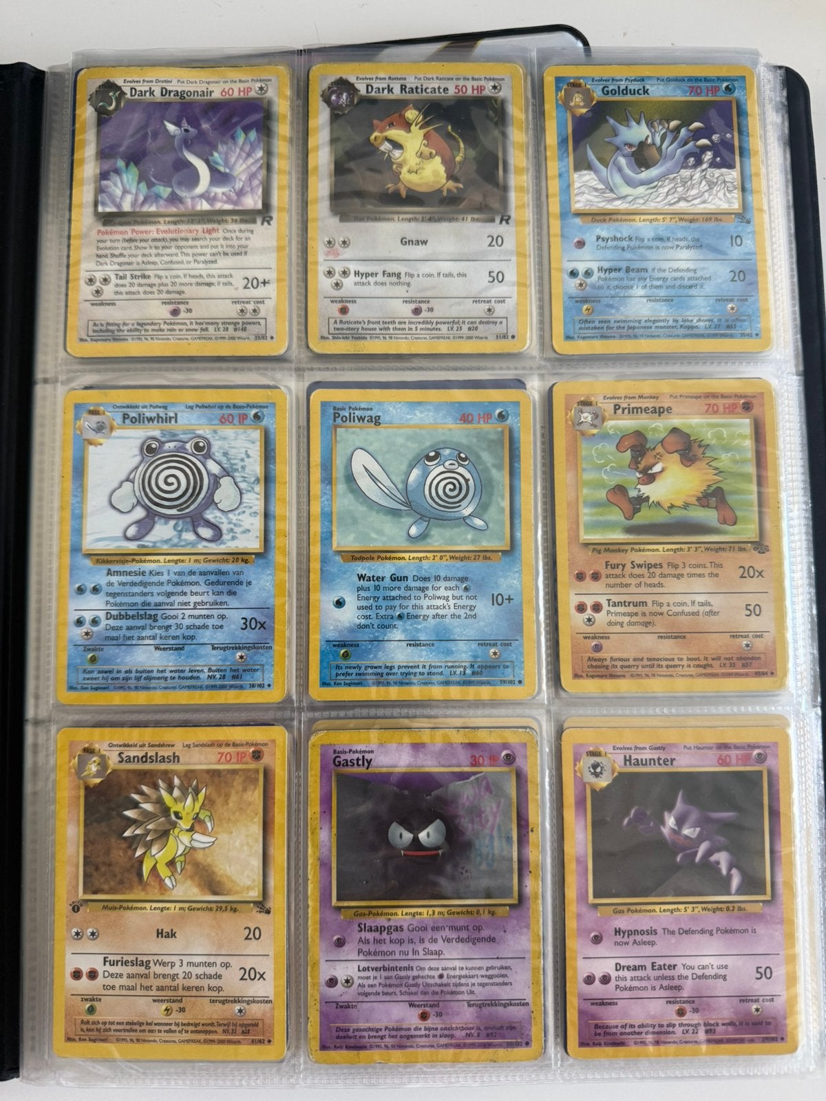 Oude Vintage Pokémonkaarten (170 stuks), Ophalen of Verzenden, Zo goed als nieuw, Meerdere kaarten