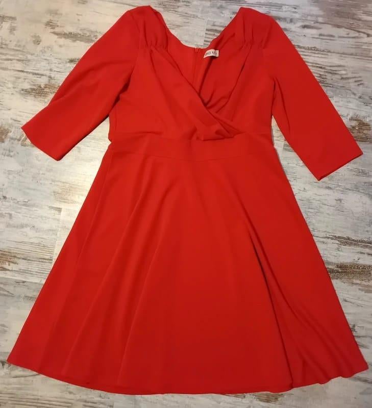 jurk,maat 42/44,chic,Grace Karin,feest,rood,dress,mouwen, Kleding | Dames, Jurken, Verzenden, Maat 42/44 (L), Grace Karin, Zo goed als nieuw