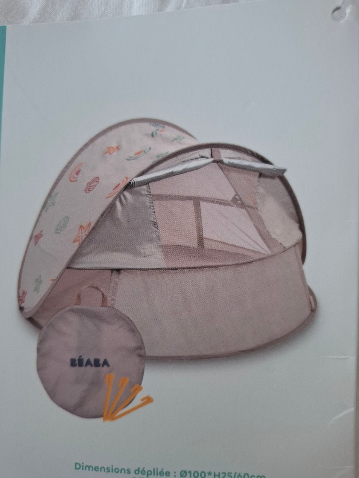 Baby Breezynest uv-tent, Ophalen