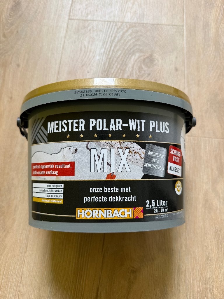 Muurverf binnen geel 2x, Ophalen, Geel, Nieuw, Verf