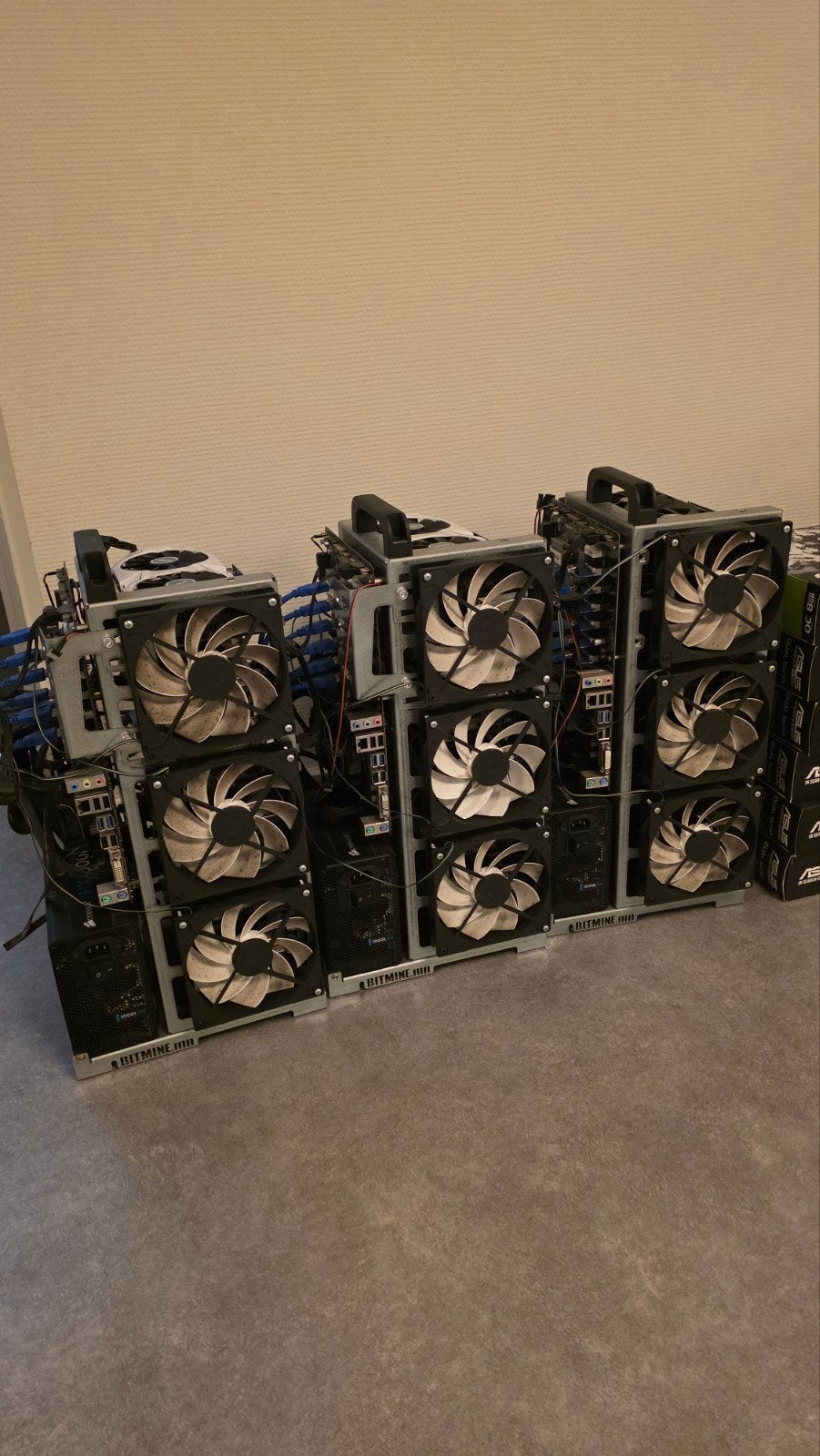 Complete Mining Rigs met ASUS GTX 1070 GPU's, PCI-Express 3, Gebruikt, GDDR5, Trompstraat 16