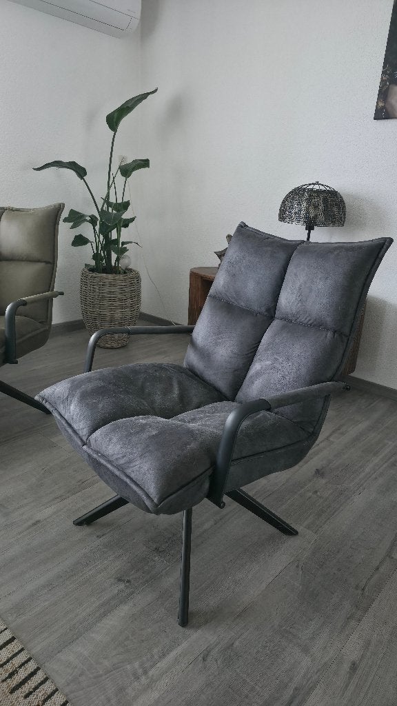 Draaifauteuil, Ophalen, 75 tot 100 cm, Zo goed als nieuw, Metaal