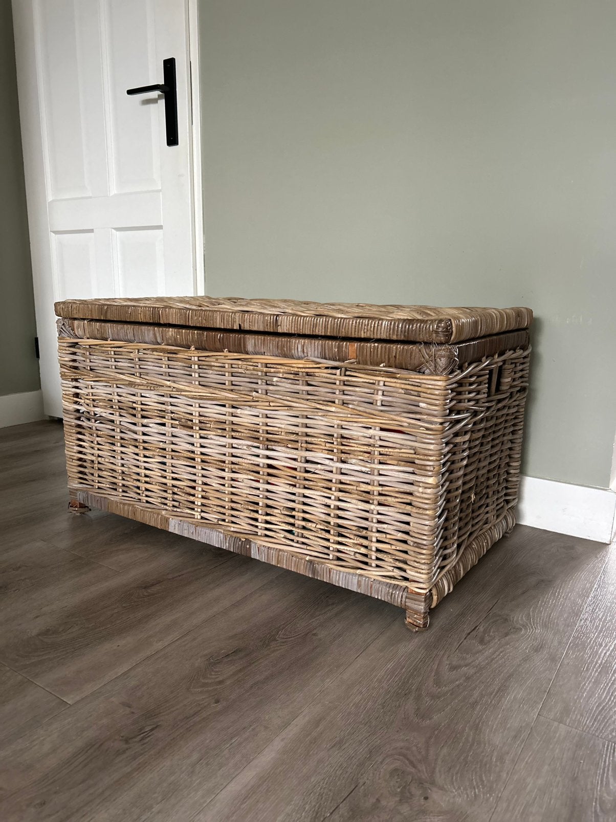 Rieten mand / speelgoedmand / opbergmand, Ophalen, Overige materialen, Minder dan 50 cm, 50 tot 100 cm