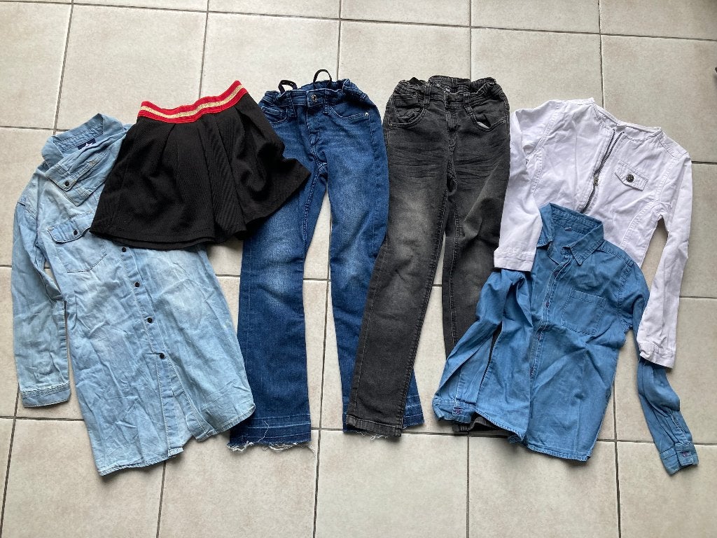 Kledingpakket meisjes maat 122 / 128, Ophalen of Verzenden, Zo goed als nieuw, Maat 128