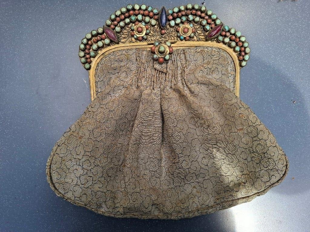Antiek beugeltasje- beugeltas, Ophalen of Verzenden