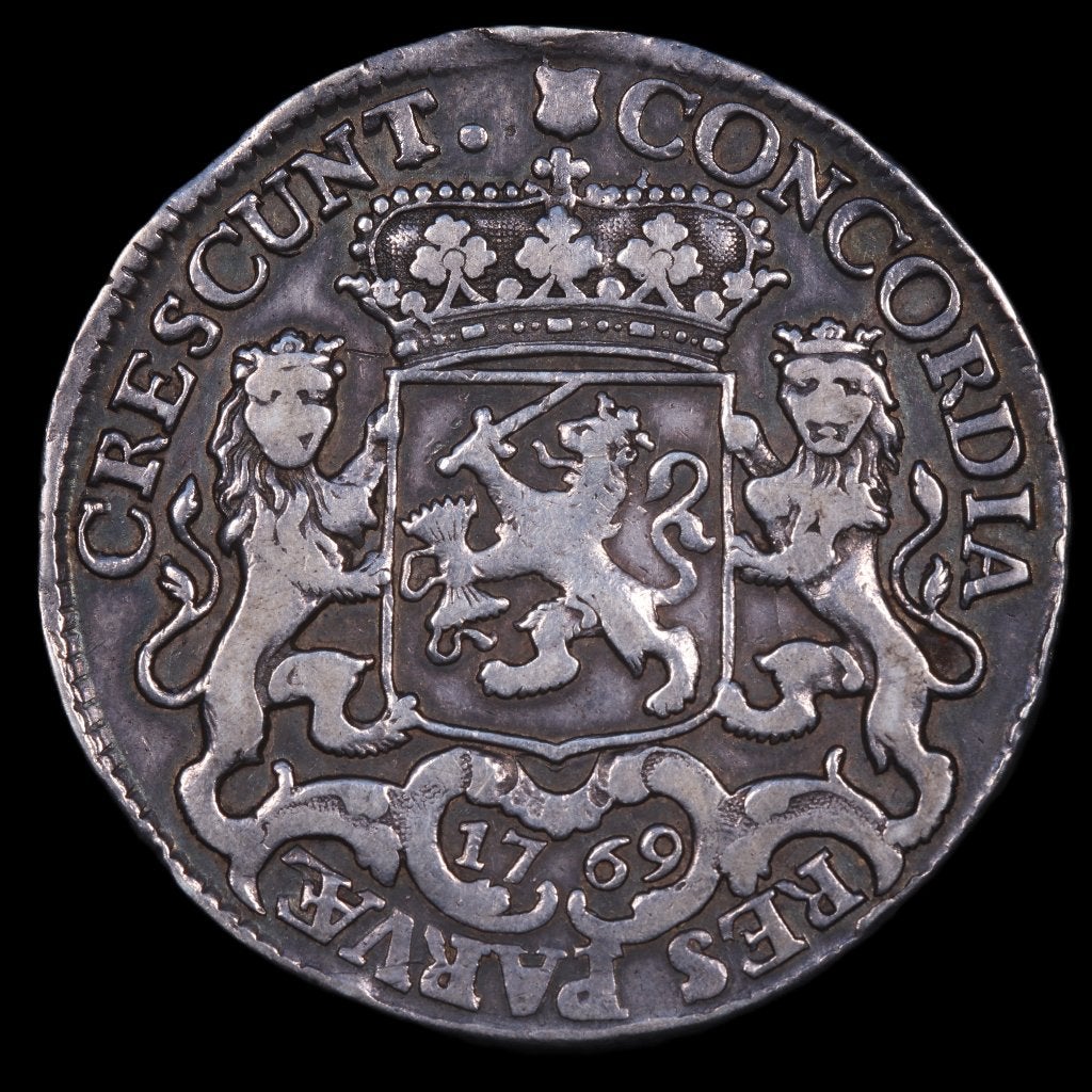 1/2e zilveren rijder Utrecht 1769. Zfr., Vóór koninkrijk, Zilver, Losse munt, Overige waardes