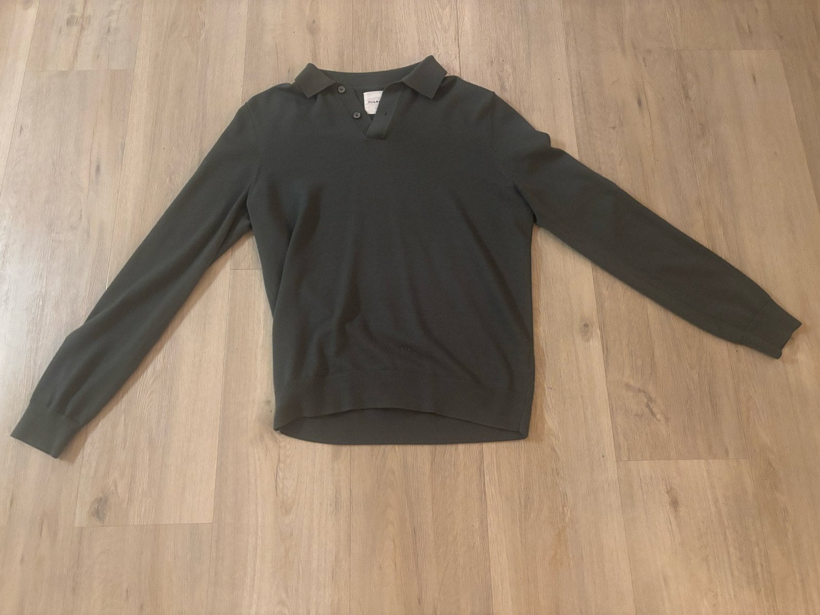 NOLABEL Harvey Merino Polo Shirt - Maat L, Kleding | Heren, Ophalen of Verzenden, Zo goed als nieuw, Maat 52/54 (L), Groen
