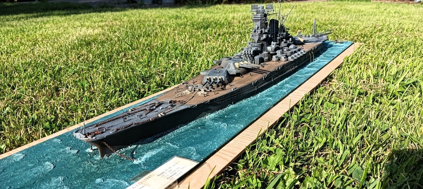 Modelbouw Slagschip Yamato (1941) met vitrine, Hobby en Vrije tijd, Modelbouw | Boten en Schepen, Ophalen, Gebruikt, 1:50 tot 1:200
