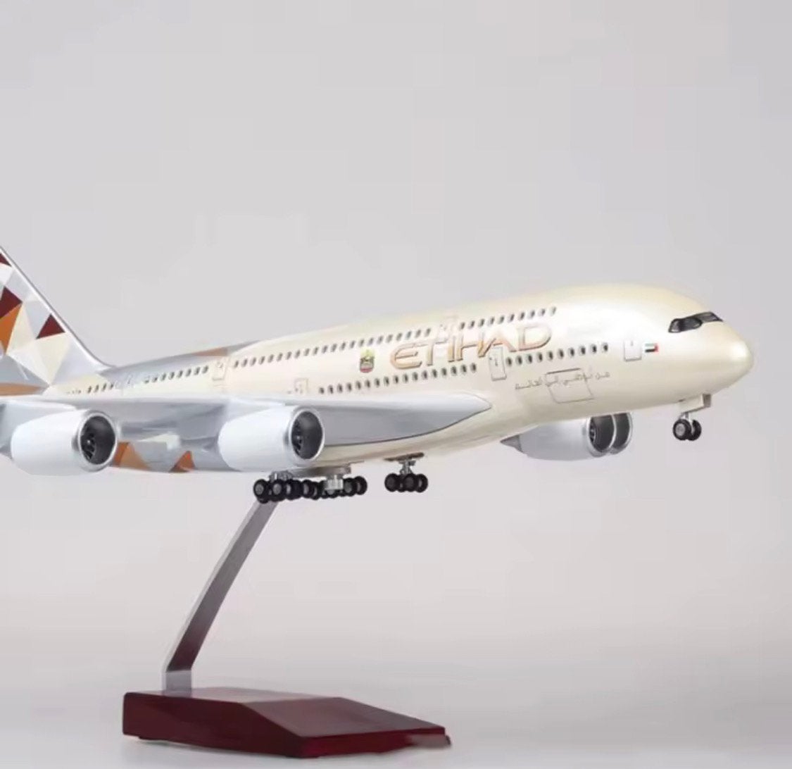 Etihad Airbus A380 Vliegtuig 1/160 Schaal Groot vliegtuig, Ophalen of Verzenden, Nieuw, Vliegtuig, Overige merken