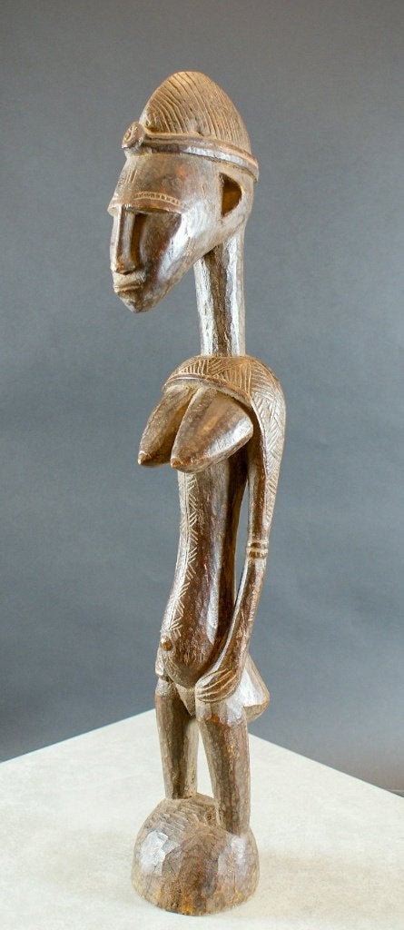 Voorouderfiguur - Dogon - Mali - Dogon Voorouderbeeld 70 cm, Antiek en Kunst, Kunst | Niet-Westerse kunst, Beeld, Afrika, Hout