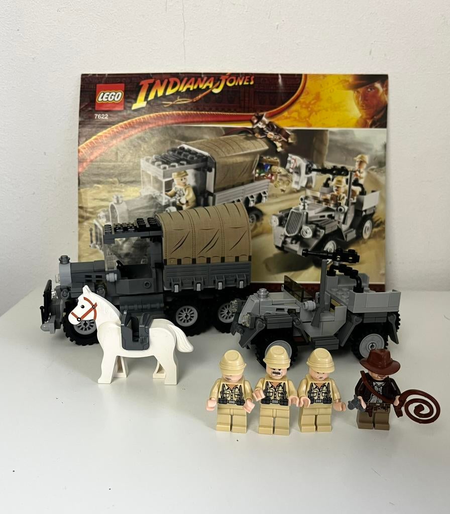 Lego Indiana Jones 7622 race of the stolen treasure set, Compleet, Overige thema's, Lego, Ophalen of Verzenden