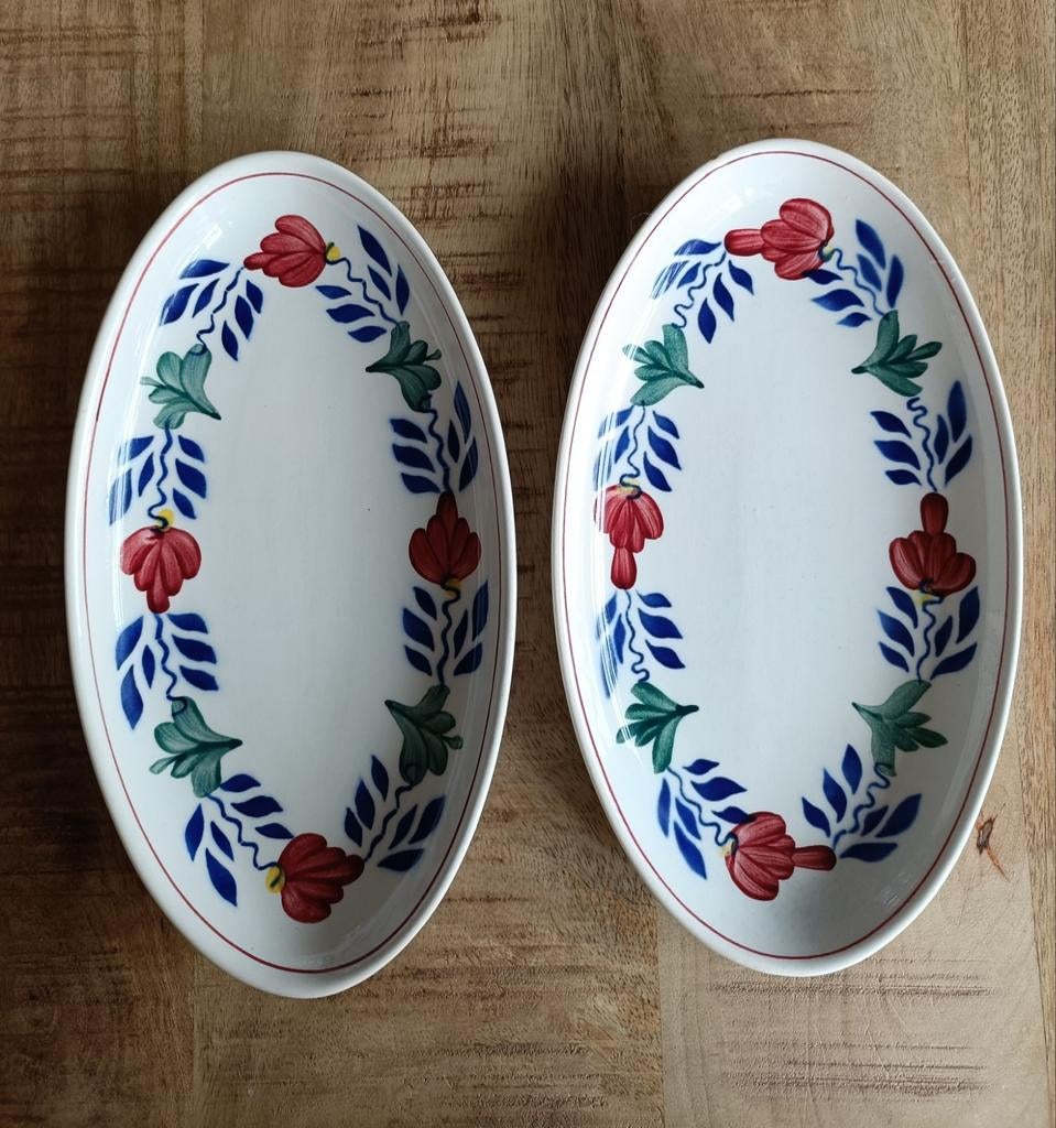 Boerenbont serveer schalen, Ophalen of Verzenden, Zo goed als nieuw, Boerenbont, Schaal of Schalen