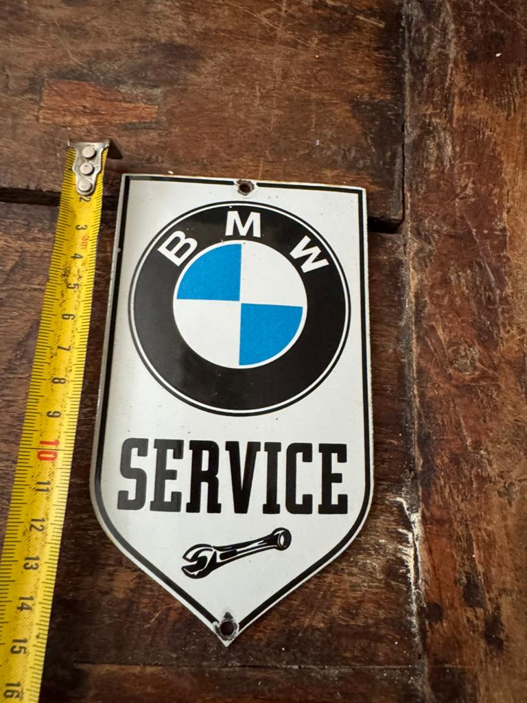 Vintage bol emaille BMW service bordje, Antiek en Kunst, Antiek | Emaille, Ophalen of Verzenden