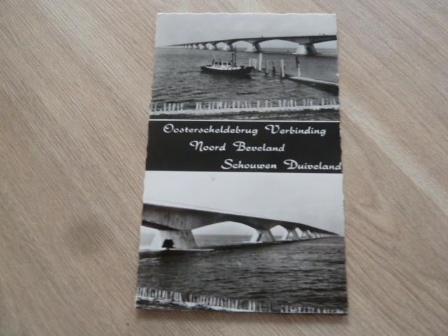 Oosterschelde 1966 Noord Beveland - Schouwen Duiveland 2luik, Ophalen of Verzenden, 1960 tot 1980, Gelopen