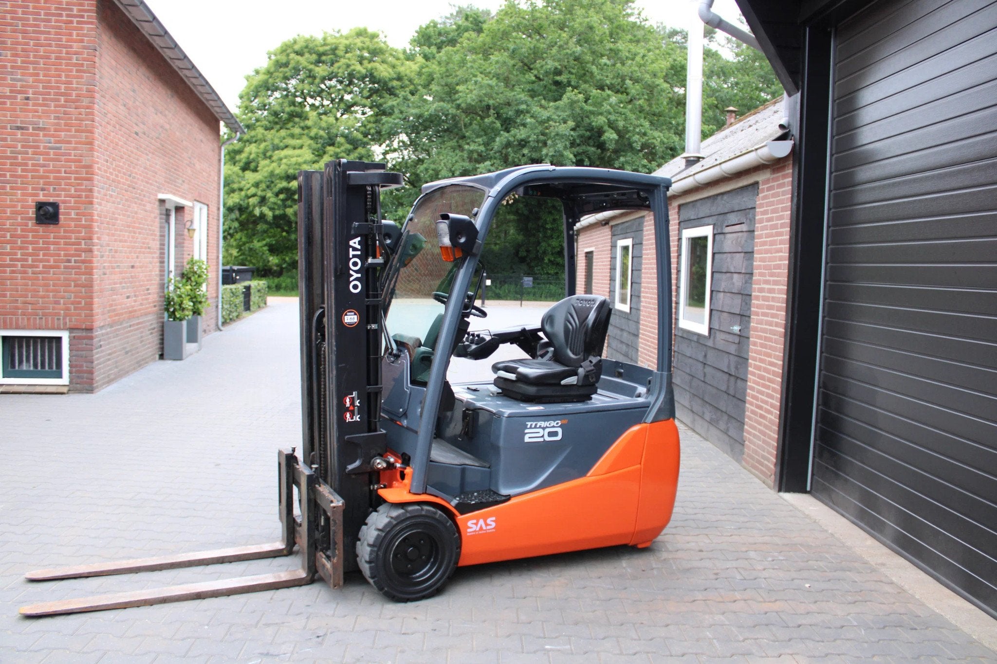 Toyota 8FBET20 heftruck elektrische triplex sideshift, 2000 tot 3000 kg, Elektrisch, Heftruck, Toyota