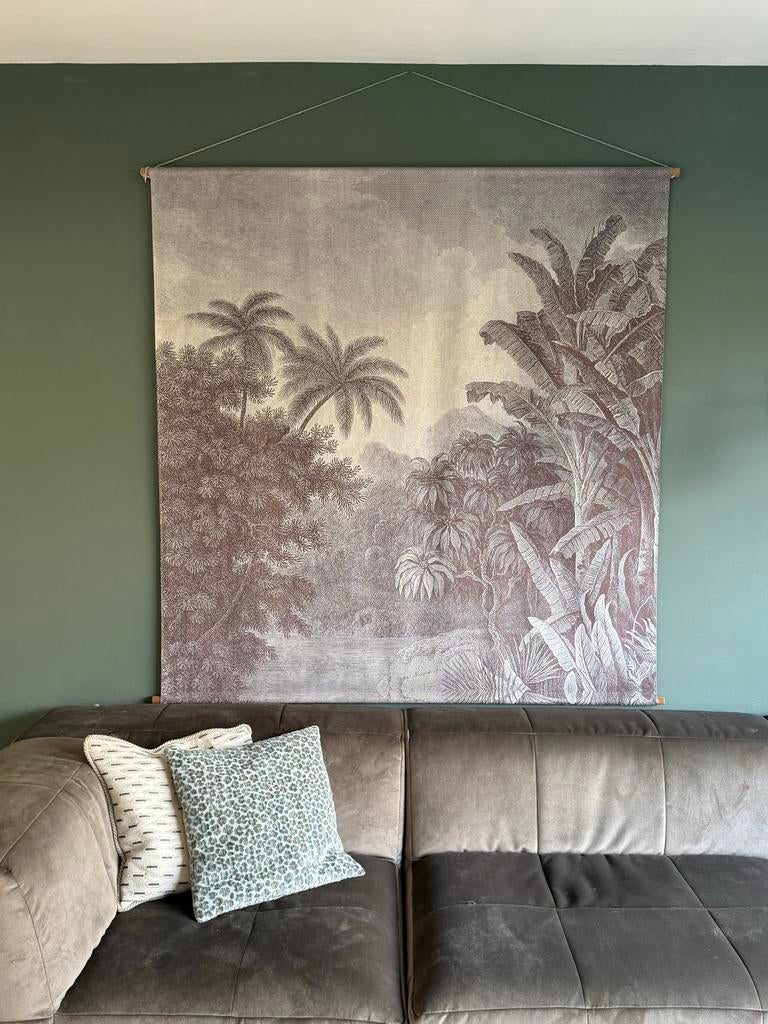 HK Living wandkleed - 150x150 cm, Ophalen, Boho, Zo goed als nieuw, Met ophangsysteem