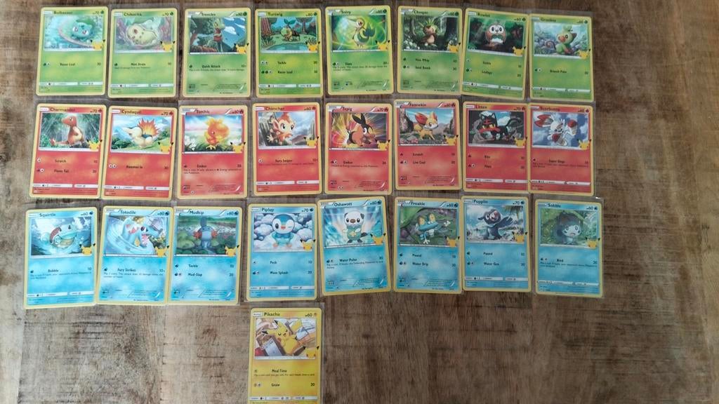 Complete McDonald's 25th Anniversary Non-Holo Set, Ophalen of Verzenden, Zo goed als nieuw, Meerdere kaarten