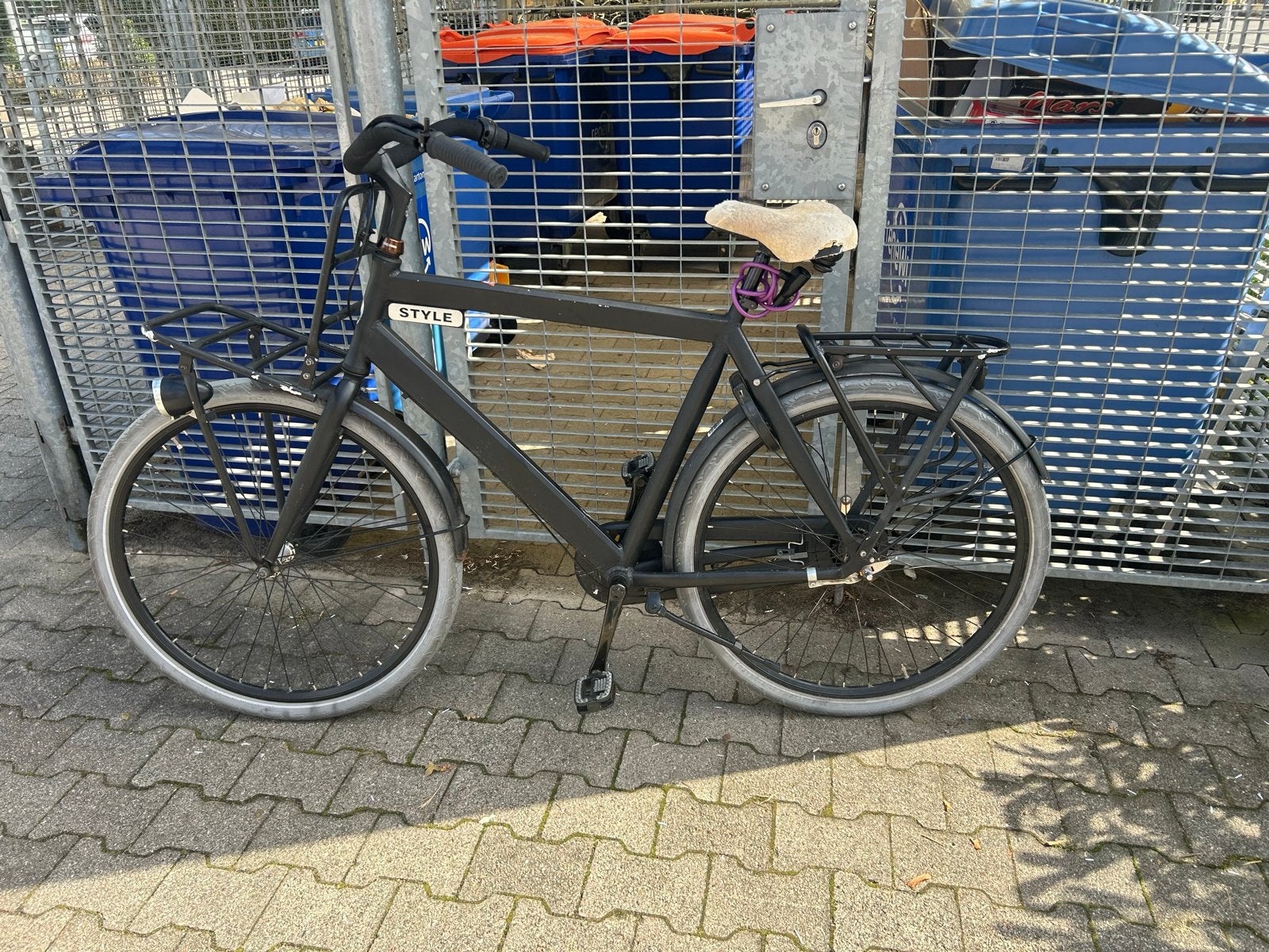 Fiets met transportrek - achterwiel heeft slag, Ophalen of Verzenden, Gebruikt, Overige merken