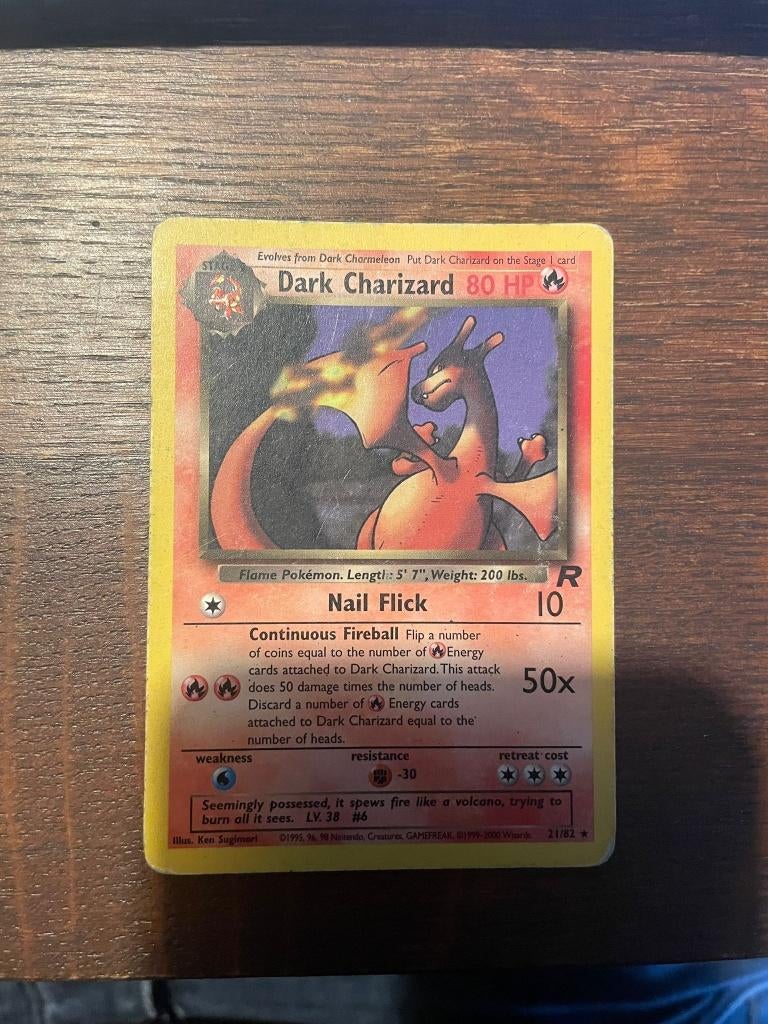 Pokemon Dark Charizard - Team Rocket, Hobby en Vrije tijd, Verzamelkaartspellen | Pokémon, Ophalen of Verzenden, Gebruikt, Losse kaart
