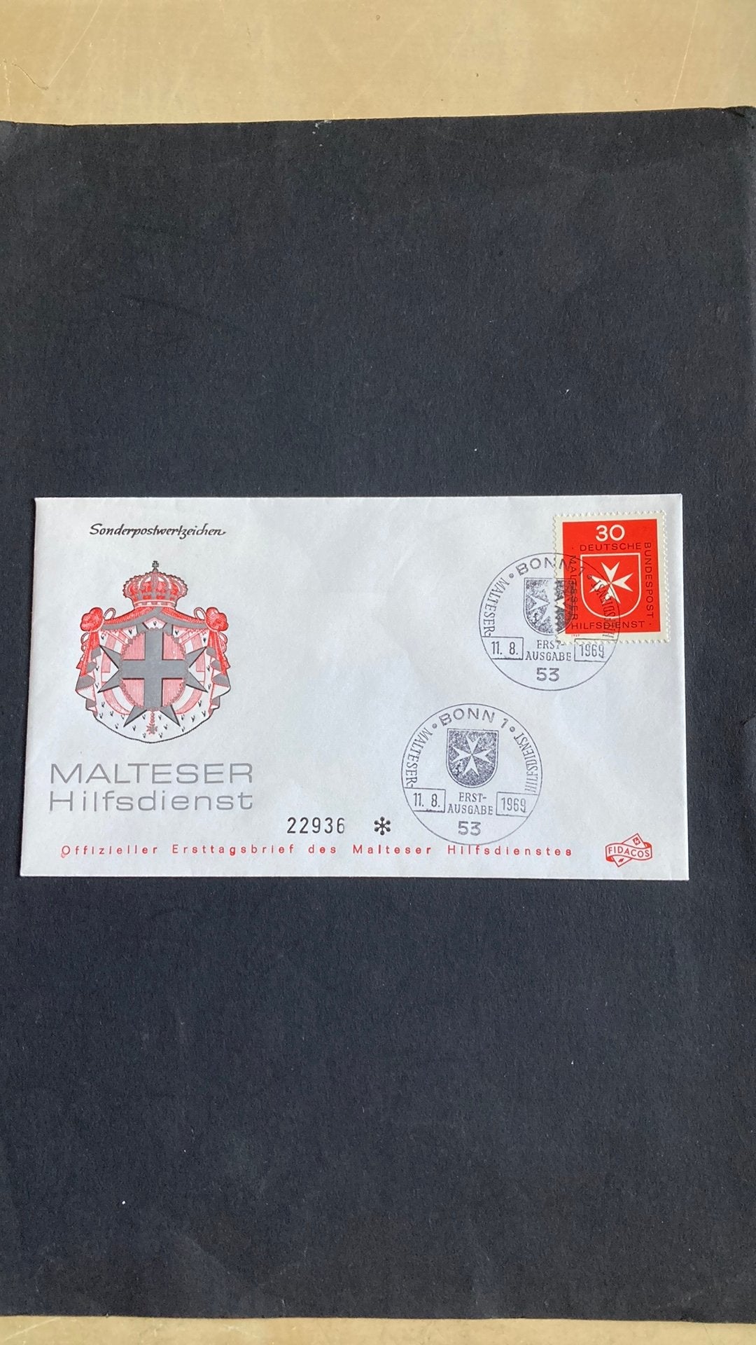 Maltezer orde FDC /1817 A, Ophalen of Verzenden, Overige landen