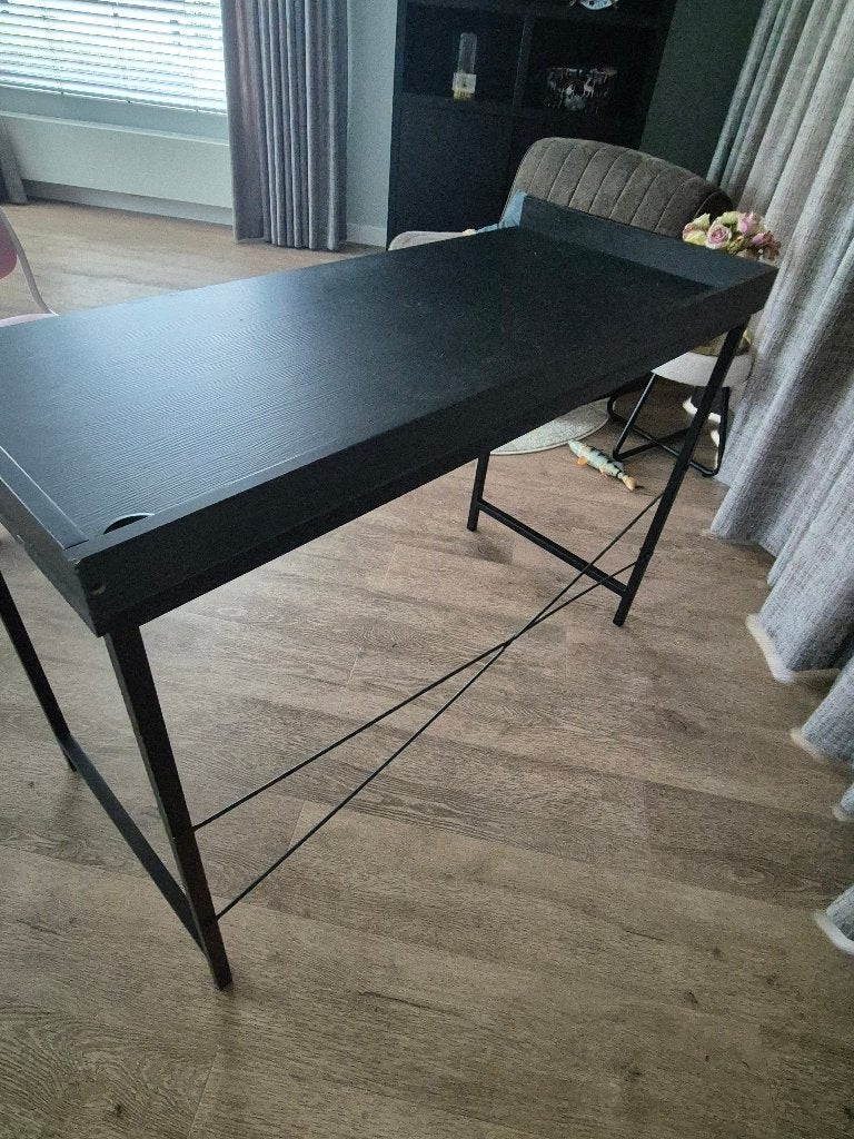 Bureau, Ophalen, Zwart, 110 cm, 50 cm