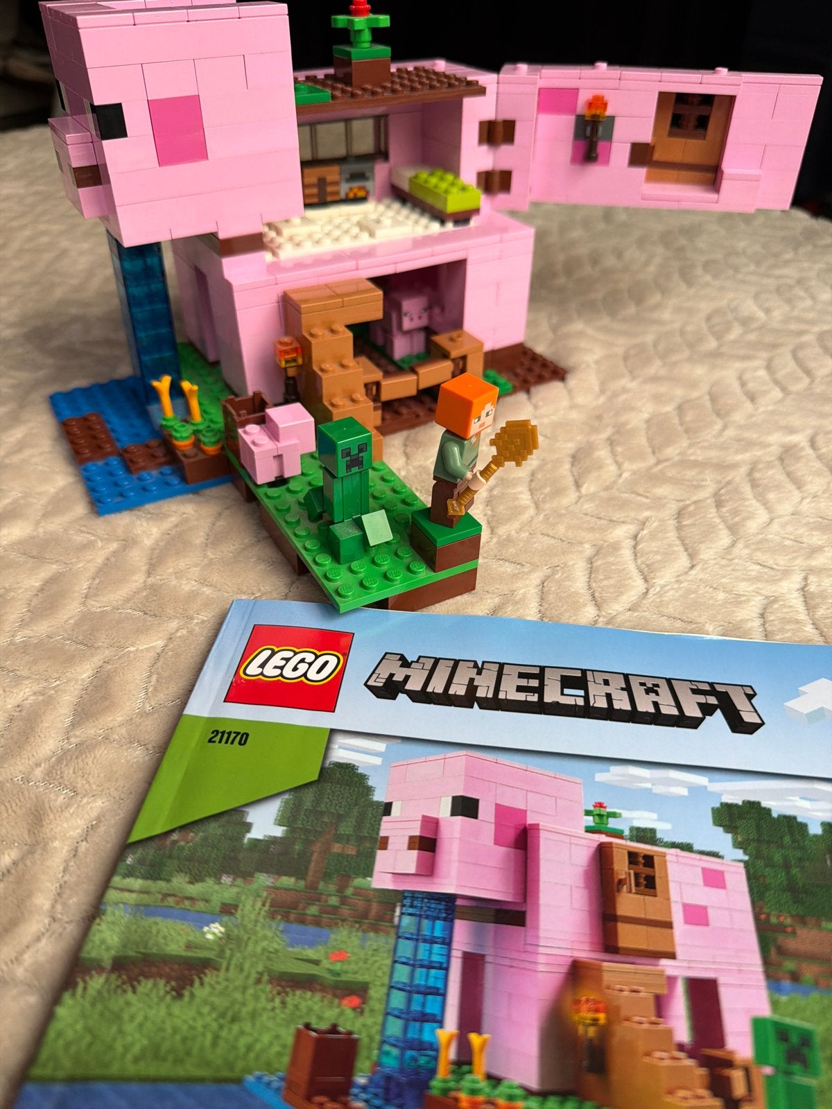 LEGO Minecraft Het Varkenshuis (21170), Ophalen of Verzenden, Zo goed als nieuw, Overige merken