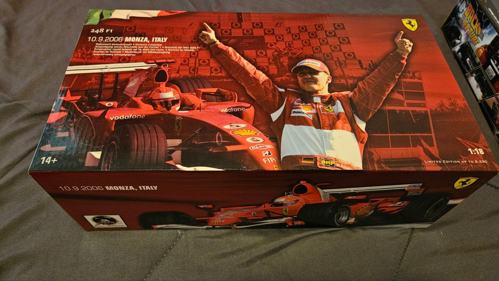 Hot Wheels Ferrari 248 F1 Michael Schumacher Monza 2006, Hobby en Vrije tijd, Ophalen of Verzenden, Zo goed als nieuw, Auto, Hot Wheels