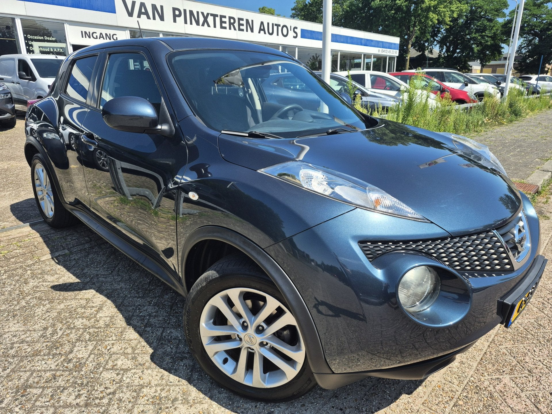 Nissan Juke 1.6 Acenta TREKHAAK (bj 2011), Auto's, Nissan, Euro 5, Stof, 4 cilinders, Blauw