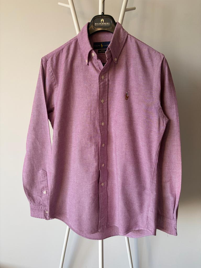 Ralph Lauren Slim Fit Stretch Oxford Overhemd - Maat S, Ophalen of Verzenden, Zo goed als nieuw, Roze, Halswijdte 38 (S) of kleiner