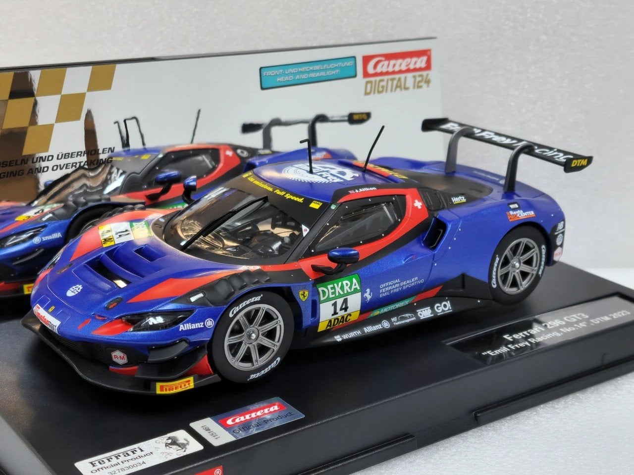 Carrera Digital 124 Ferrari 296 GT3 Emil Frey Racing DTM, Overige merken, Racebaan, Nieuw, Ophalen of Verzenden