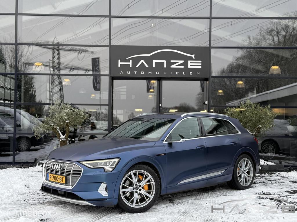 Audi e-tron e-tron 55 quattro 90%SoH advanced Pro 95 kWh, Automaat, 131 €/maand, Blauw, Leder