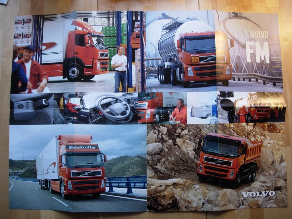 Volvo FM Poster / Brochure 2001 – FM12 FM9, Volvo, Zo goed als nieuw, Volvo, Ophalen of Verzenden