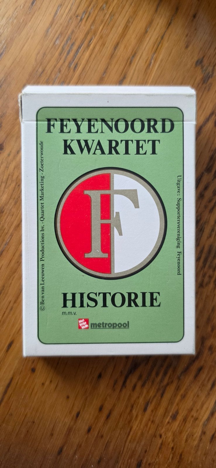 Feyenoord Kwartet Historie - Zeldzaam Kaartspel, Ophalen of Verzenden, Gebruikt, Kwartet(ten)