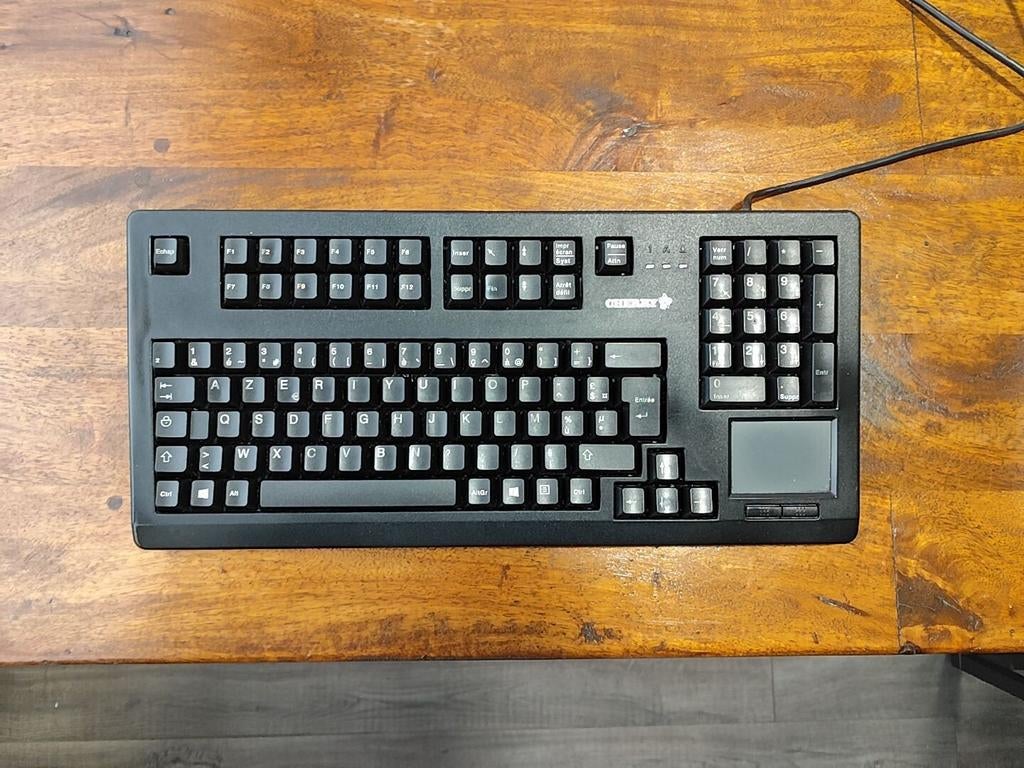 Cherry Mechanisch Toetsenbord MX black switches Trackpad, Ophalen of Verzenden, Gebruikt